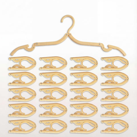 25 Pcs Travel Coat Hangers Adults Portable Folding Plastic Camping Hotel
