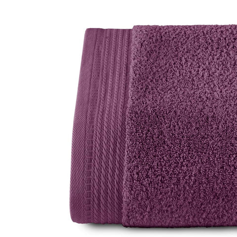 RIZO Top Towel – Set of 1 Shower Towel – Bath Towels – 100% Combed Cotton – 600 g/m2 – Measure 70 x 140 cm – Aubergine