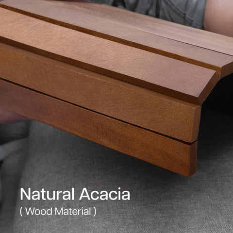 WINSOME Foldable Sofa Arm Tray | Wooden Armrest Tray 37.5 X 25 X 1cm | Water & Scratch Resistant Armchair Tray | Sofa Armrest Organiser for Drinks