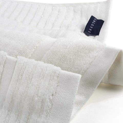 Caleffi Stripe Guest Towel, Cotton, Cream, Standard, 73856