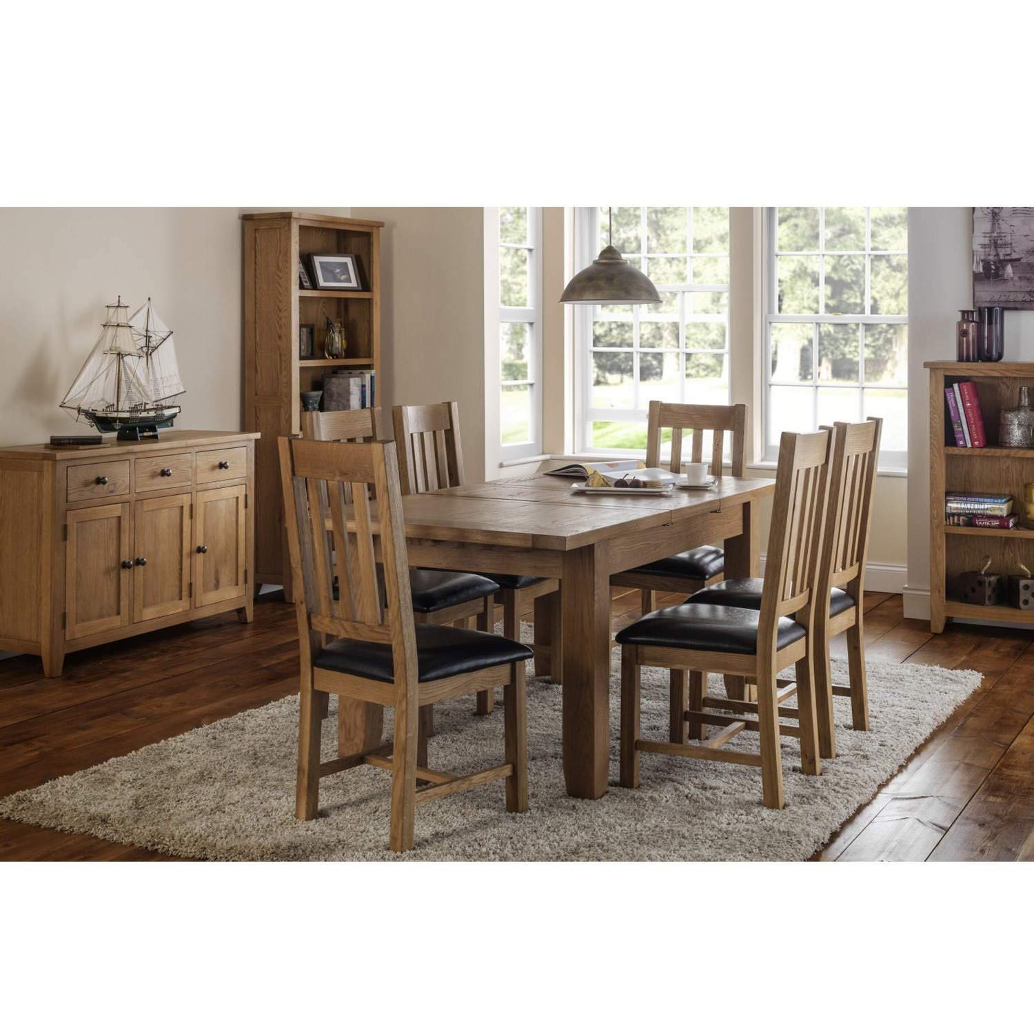 Julian Bowen Astoria End Table, Oak - H55 x W44 x D38cm