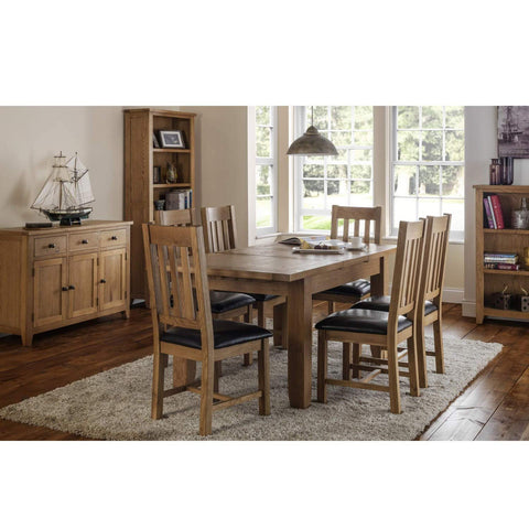 Julian Bowen Astoria End Table, Oak - H55 x W44 x D38cm
