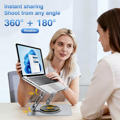 Laptop Cooler Stand with Fan, Ergonomic Adjustable Laptop Cooling Stand
