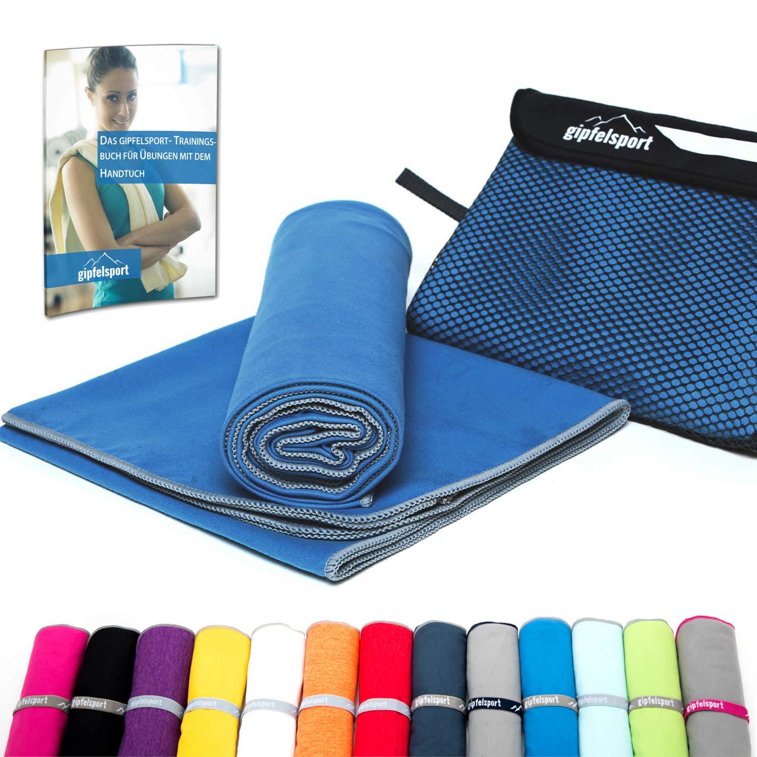 gipfelsport Microfibre Towel 1x S(80x40cm) Blue