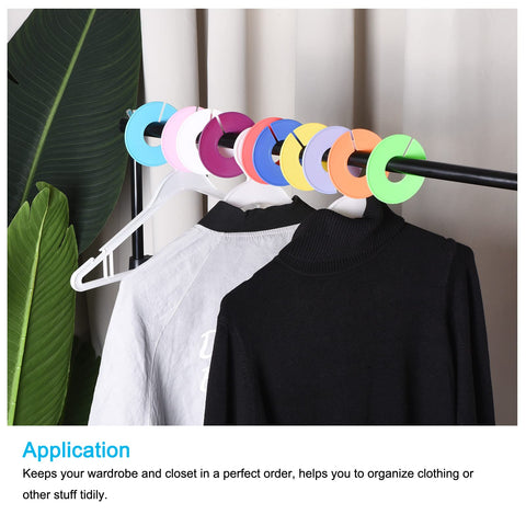 PATIKIL Clothes Dividers 20 Pack Blank Clothing Rack Size Sorting Reusable Wardrobe Round Hanger Separator, Yellow