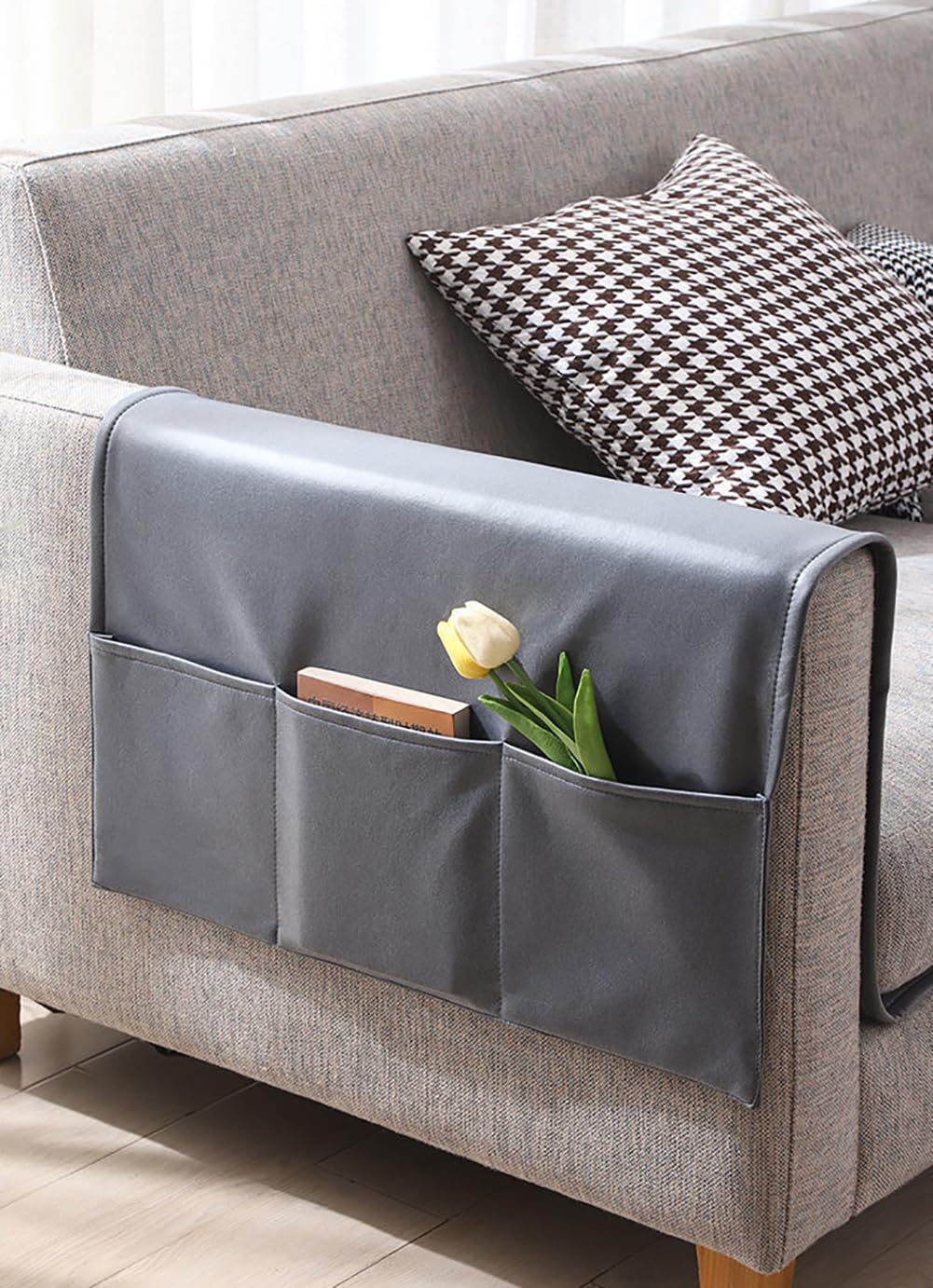 Sofa Chair Couch Armrest Organiser Armchair Hanging Storage Bag Waterproof Sofa Couch Armrest Cover Organizer Caddy Sofa Arm Tidy Holder Pouch for