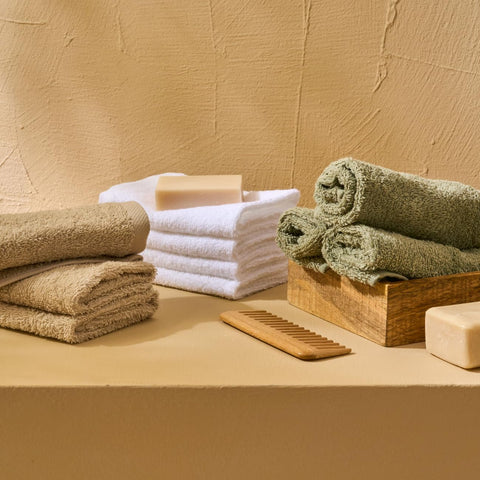 NELLA BIAGINI Minerva Bathroom Washcloths 30 x 30 cm, Set of 8, 100% Pure Terry Cotton, 420 g/m², Soft, Absorbent, Practical, Durable, Solid Colour