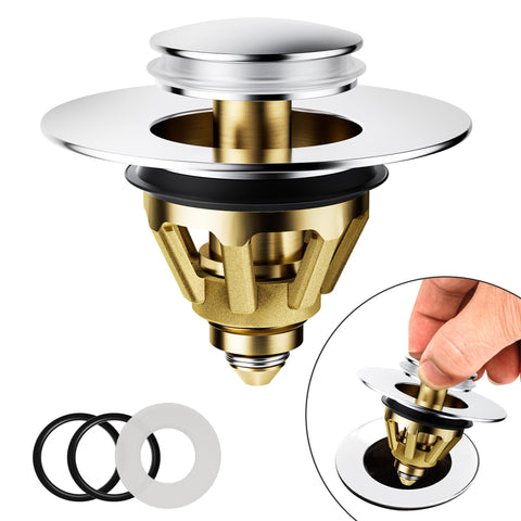 Magichome Pop Up Sink Plug Replacement for 34-45mm Drain Holes