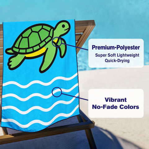 Violetpos 2 Pack Extra Large 180x90 cm Beach Towels, 250GSM Premium Microfibre, Sand Free Quick Dry Lightweight