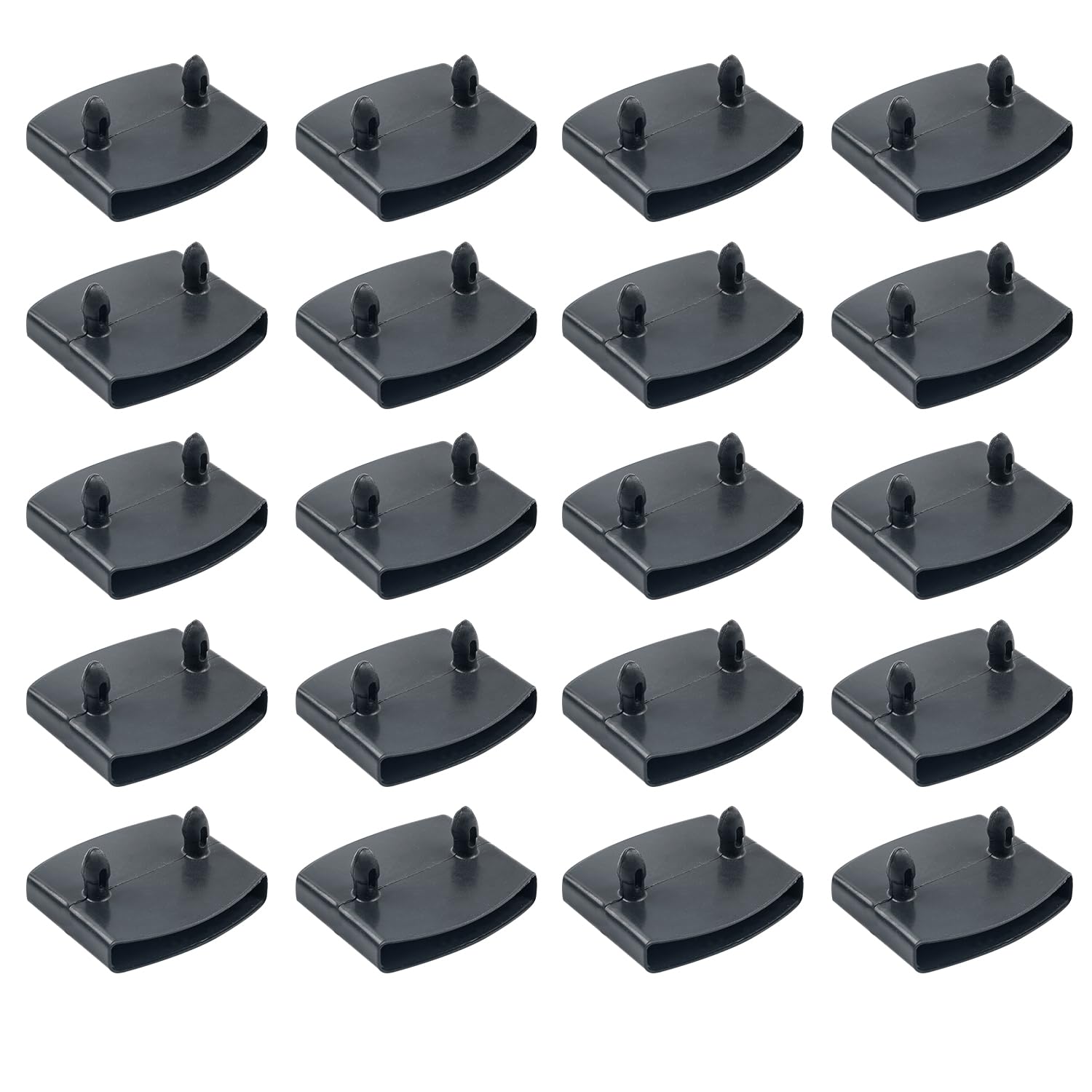 Sgehai 72 Pcs bed slats replacement bed slat end clip,plastic bed slat holders caps 55mm,48 ends and 24 center,for double/single bed and king size