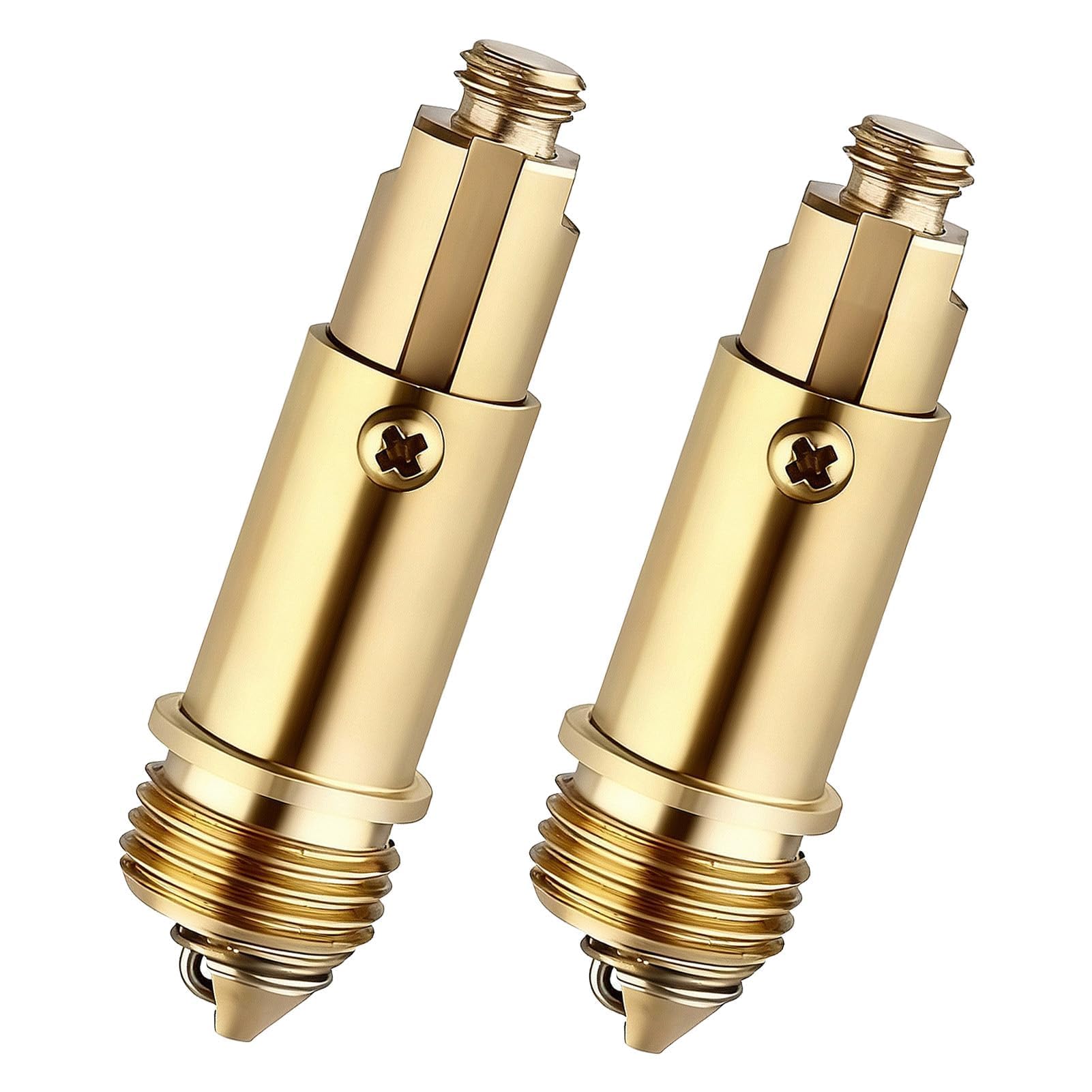 2PCS Basin Pop Up Click Clack, Pop Up Sink Plug Replacement Basin Plug Internal Spring Brass Plug Bolt Click Clack Plug Replacement for Most Sink