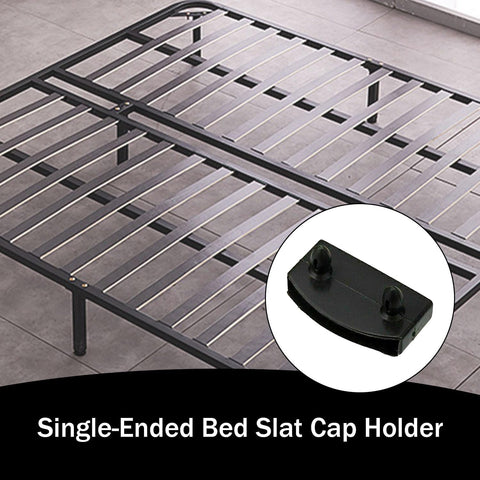 HANZMQIYJJ Bed Slat Holders, Bed Slat Caps, Side Slat Holders Replacement for Single Double, King, Queen Size Beds- Plastic Replacement (Black 55mm)