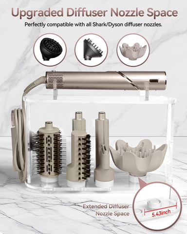 Affogato Storage Holder Compatible with Shark FlexStyle, Countertop Organizer for Storage Attachments