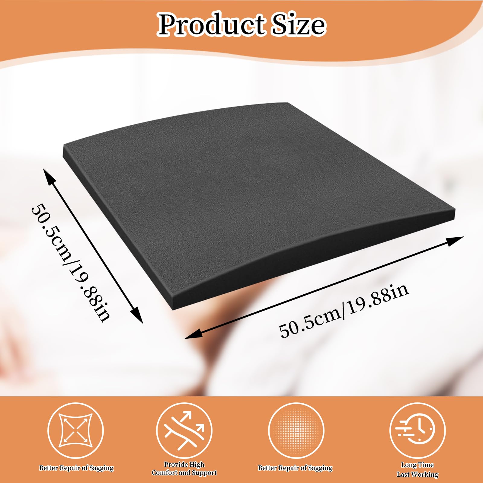 YILANJIN Couch Sofa Support Board, 50 x 50cm Sofa Repair Foam