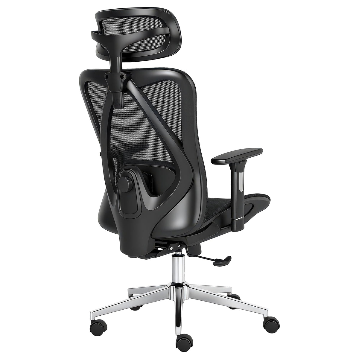 CHI ENERGY Ergonomic Desk Chair, High Back Office Chair with Adjustable Lumbar Support, Headrest and Armrests, Reclining Executive Swivel Chair
