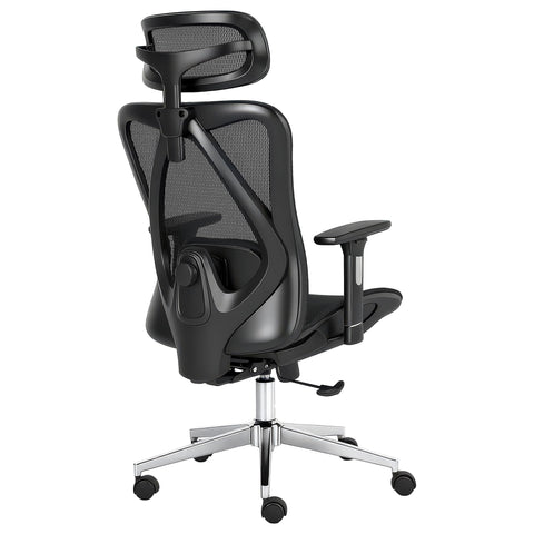 CHI ENERGY Ergonomic Desk Chair, High Back Office Chair with Adjustable Lumbar Support, Headrest and Armrests, Reclining Executive Swivel Chair