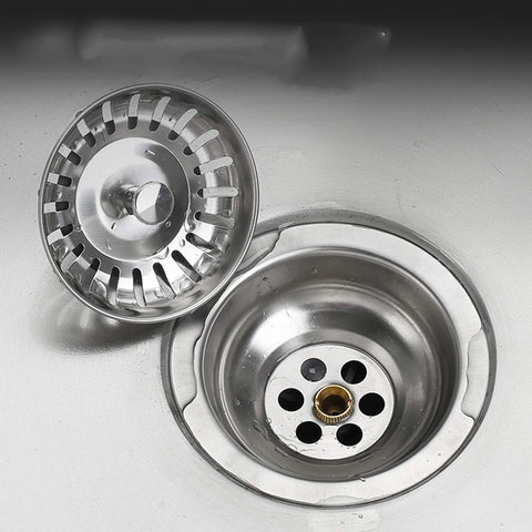 1 PC 84mm Kitchen Sink Plugs, Stainless Steel Kitchen Sink Strainer Plug Waste Stopper Sink Strainer Replacement Sink Plug Basket Strainer Sink Drain