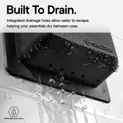 TOOLETRIES The James Organizer, Shower Storage Holder - Charcoal