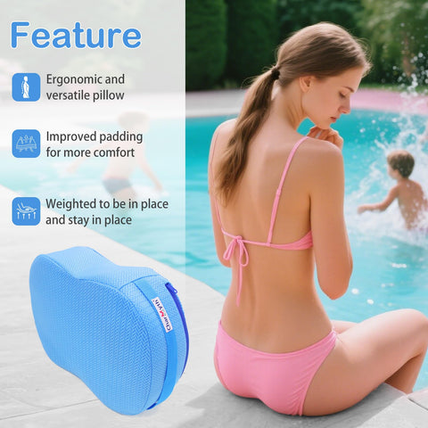 Charmyth Hot Tub Booster Seat, 40 x 30 x 12cm / 15.8 x 11.8 x 4.7inch Bath Spa Booster Seat, quick dry Bath Cushion to sit on for Adults