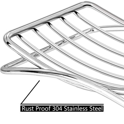 GUUKAR Soap Dish Stainless Steel Bar Soap Holder for Shower Bathroom, Self-draining Soap Dishes Sponge Holder for Kitchen Sink