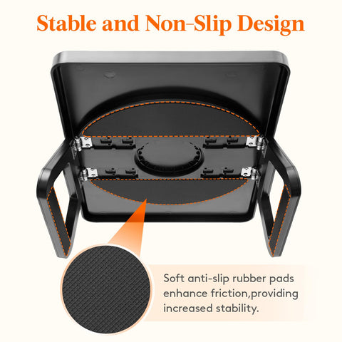 Lifewit Plastic Rotating Couch Armrest Table, Adjustable Sofa Arm Clip Holder Tray for Snack/Fast Food/Fruit/Drink