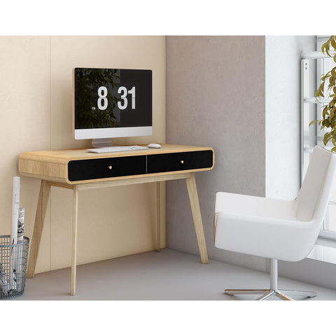DHP Furniture Cassie Desk, Black, 50x120x79cm (DxWxH)