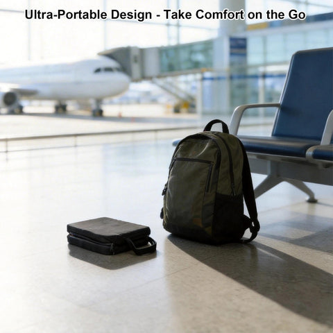 Gel Seat Cushion, Foldable Pressure Relief Cushions Non-Slip Ergonomic