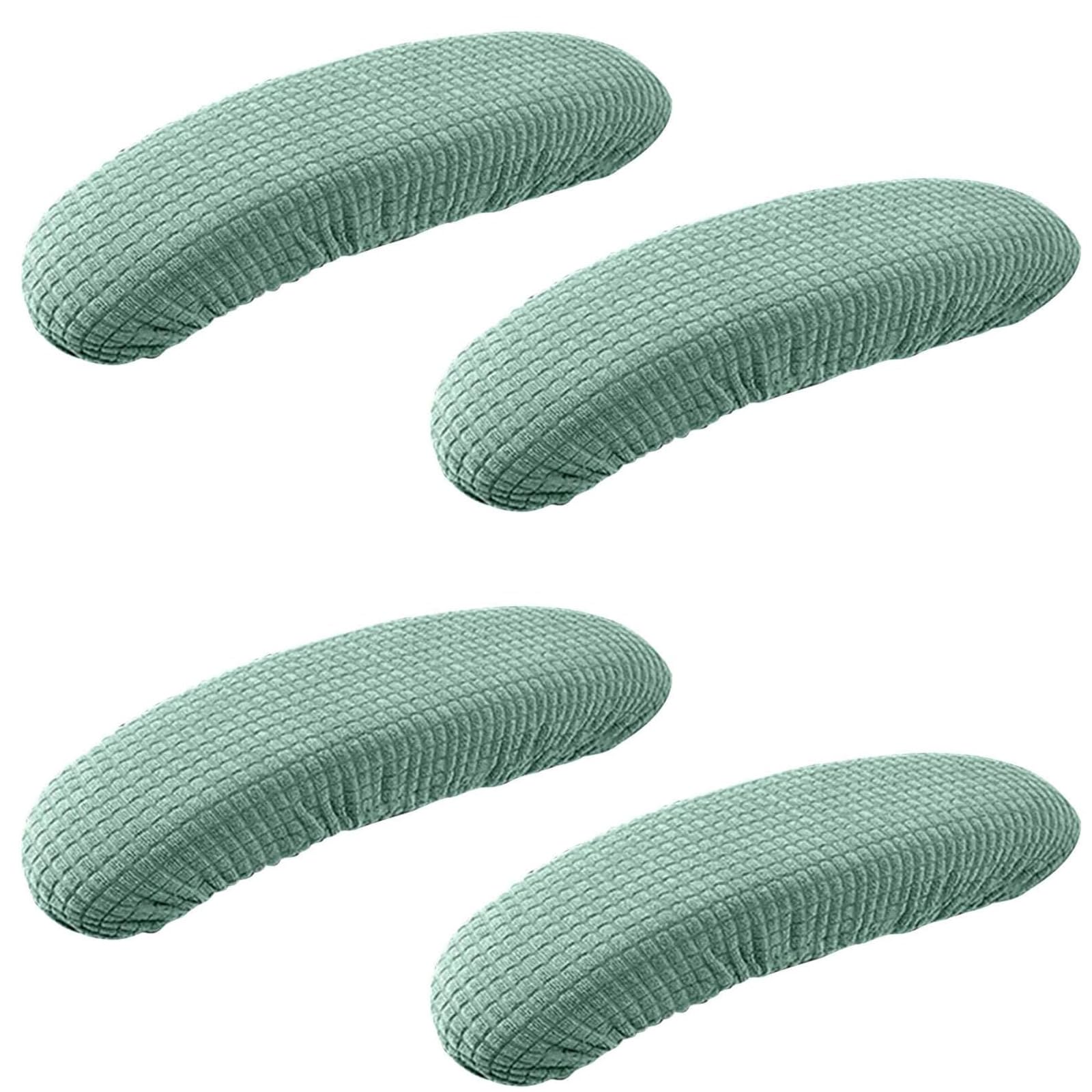 XIEHUZA Office Chair Armrest Covers - 2 Pair Removable Elastic Arm Rest Pads, Seat Hand Rest Protector for Home Office Chairs (Green)