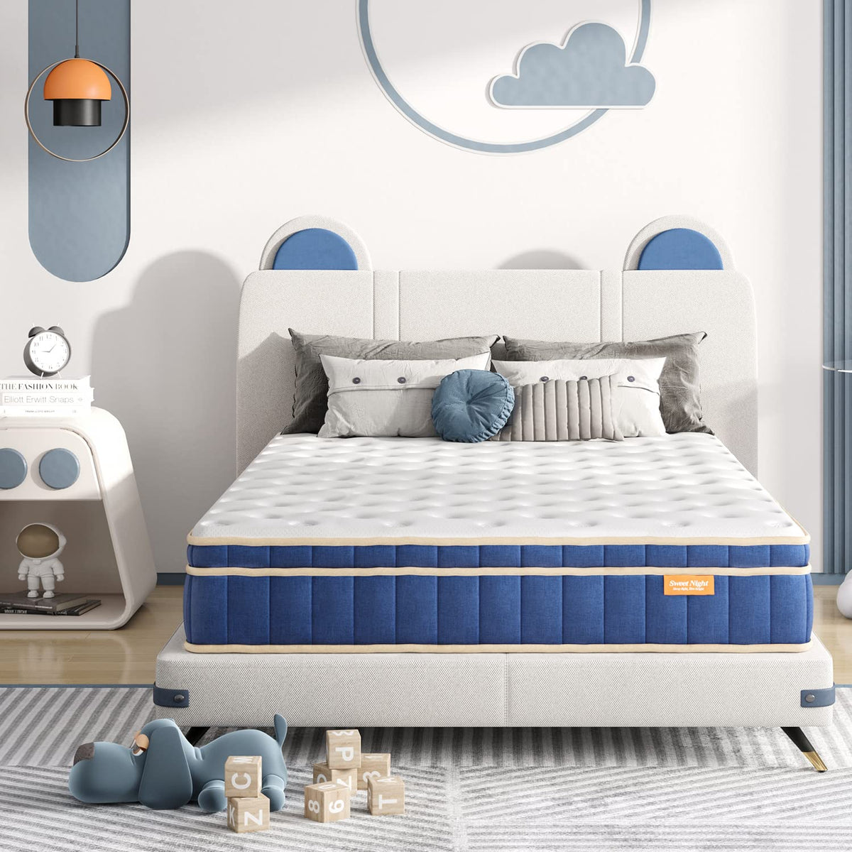 Sweetnight Small Double Mattress 4FT4, 8 Inch Memory Foam Spring Mattress, CertiPUR-US Certified Pocket Sprung Hybrid Mattress
