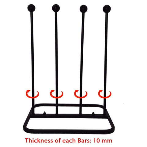 Arsuk Welly Boot Rack - Metal Wellington Boots Stand Outdoor, Cast Iron and Rustproof Wellies Storage Racks & Holder - 2 Pair & 4 Pair Boot Rack