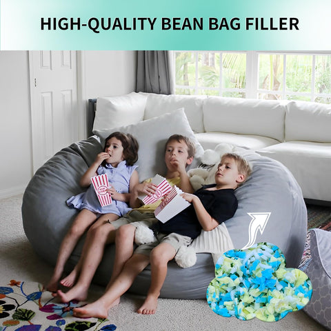 HONEHO 17.6KG Shredded Memory Foam Filling Bean Bag Chair Filler
