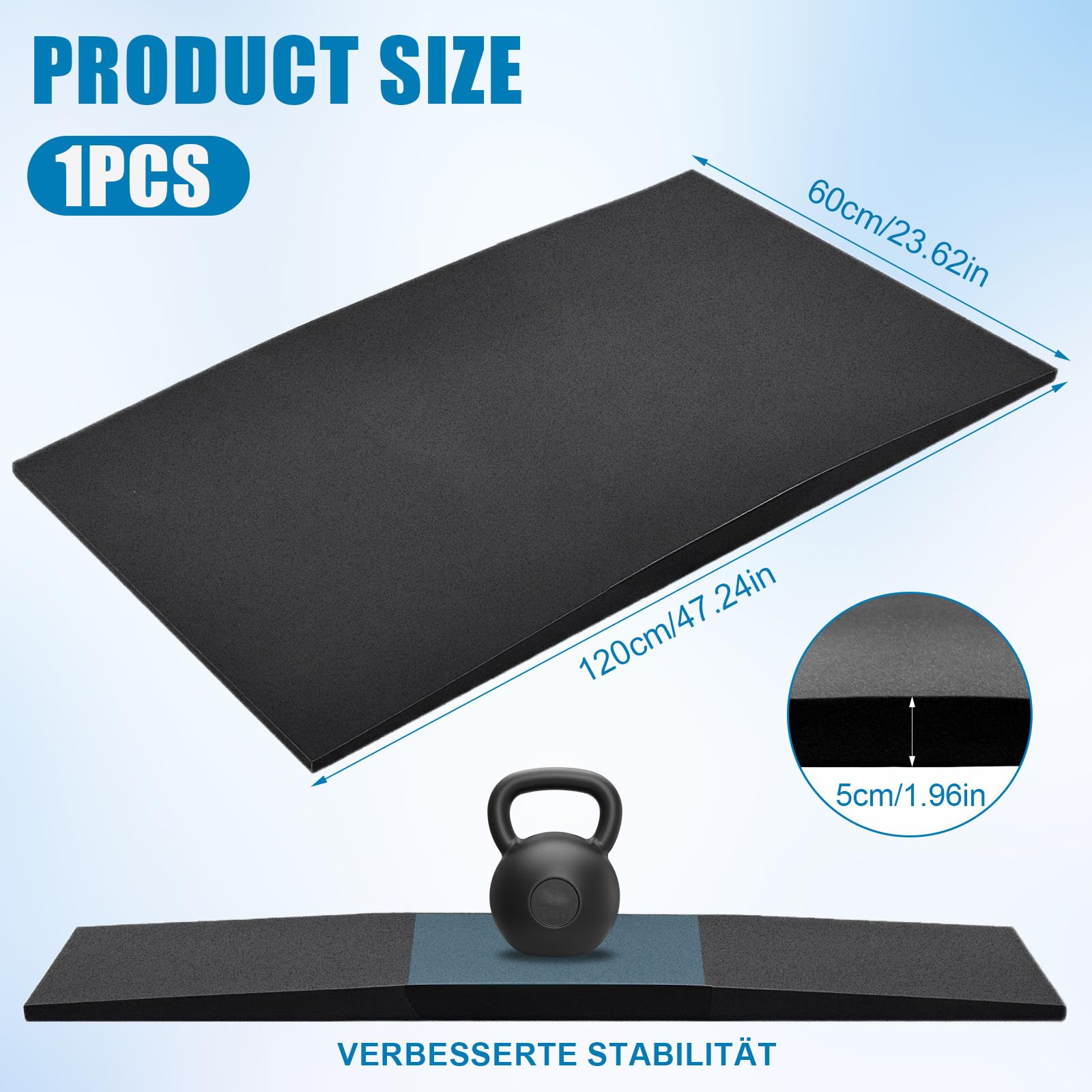 Scettar Sagging Mattress Support Fix Sinking Beds, 120 x 60 x 5 cm Under Mattress Support High Density Foam Insert Pad for Sagging Bed Repair
