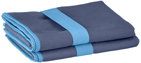 Playshoes Unisex Multifunctional Bath Towel Microfibre Portable Blanket Navy 40 x 80 cm - Pack of 2