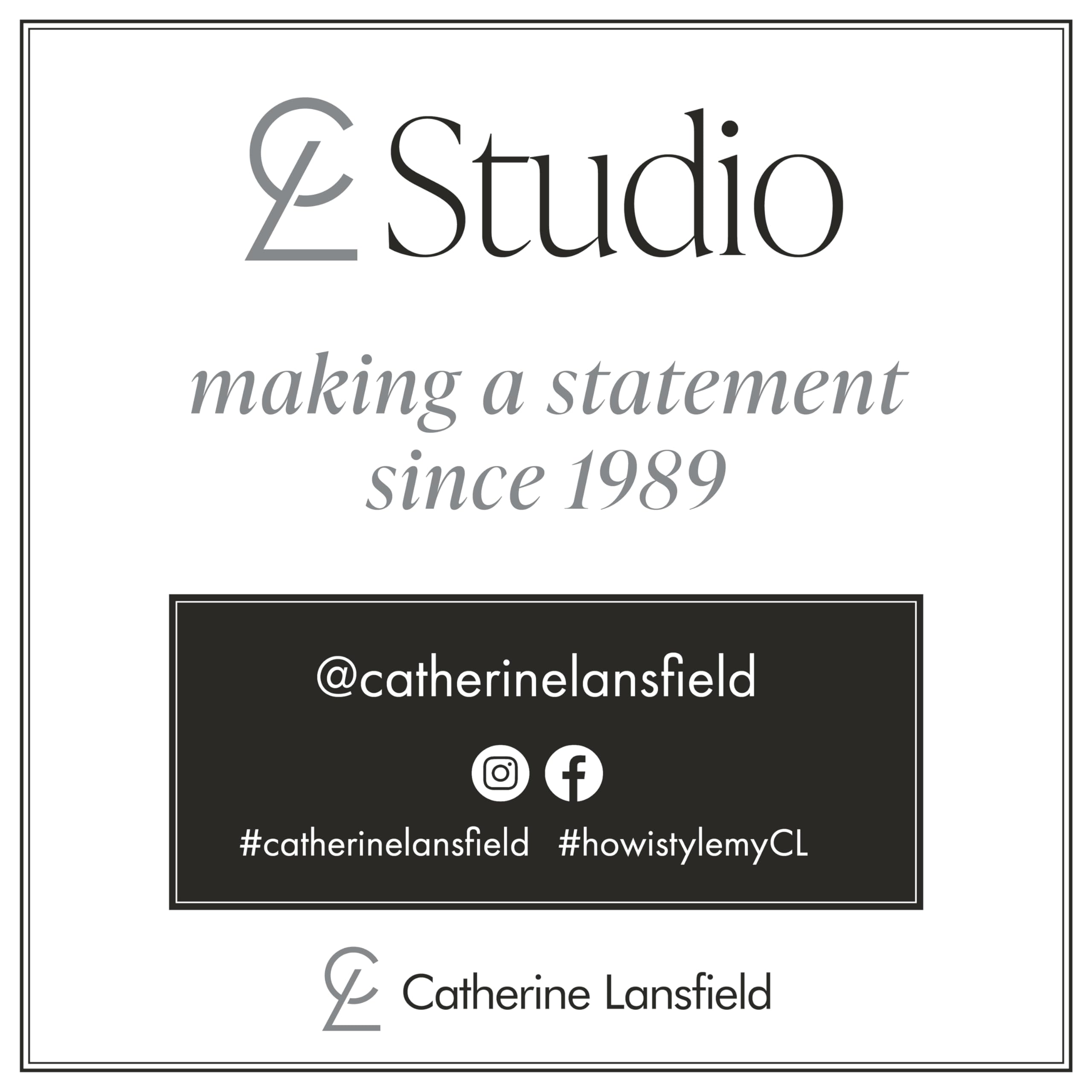 Catherine Lansfield Relax and Unwind 180x180cm Shower Curtain Grey/Black