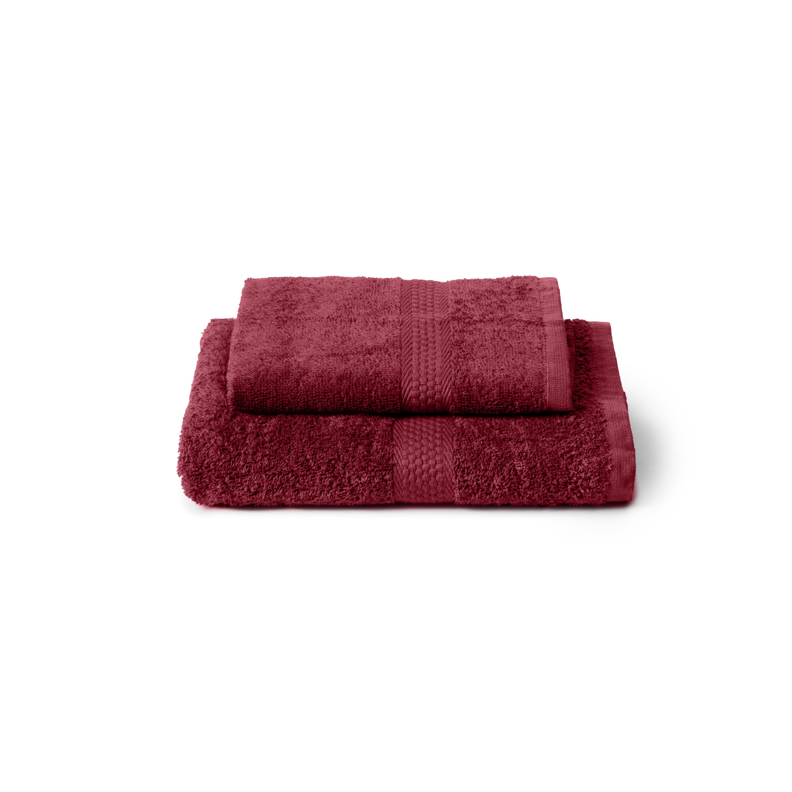 Caleffi Bath Towels, Face and Guest Towel Set, 55 x 100 cm, 100% Cotton