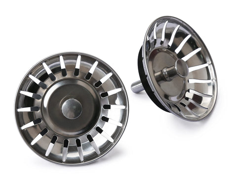 2 Pcs Sink Strainer Plug Kitchen Drain Stoppers Stainless Steel Sink Plug