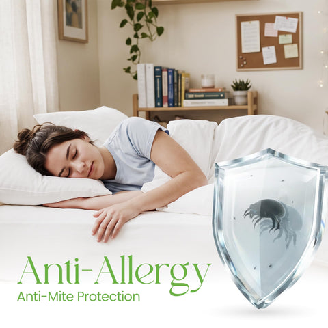 Single Bed Mattress Protector 90x200cm Waterproof 100% Bamboo