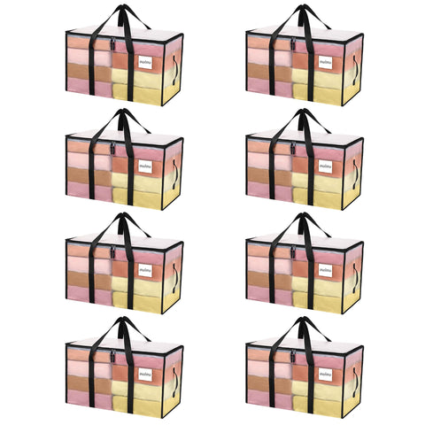 MOLMO 8 Pack Storage Bags, Heavy Duty Moving Bags