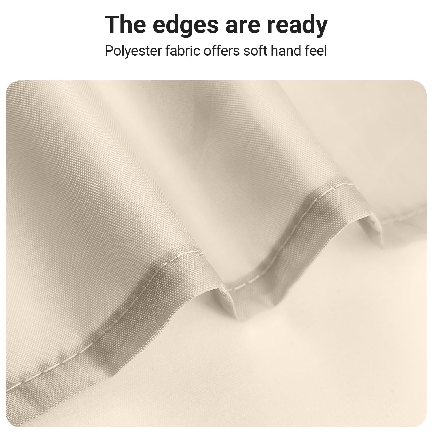 Lerores Shower Curtain, 160 x 200 cm, Beige, Weighted Hem, Anti-Mould Textile, Water-Repellent, Washable Polyester Fabric Bath Curtains for Bathroom