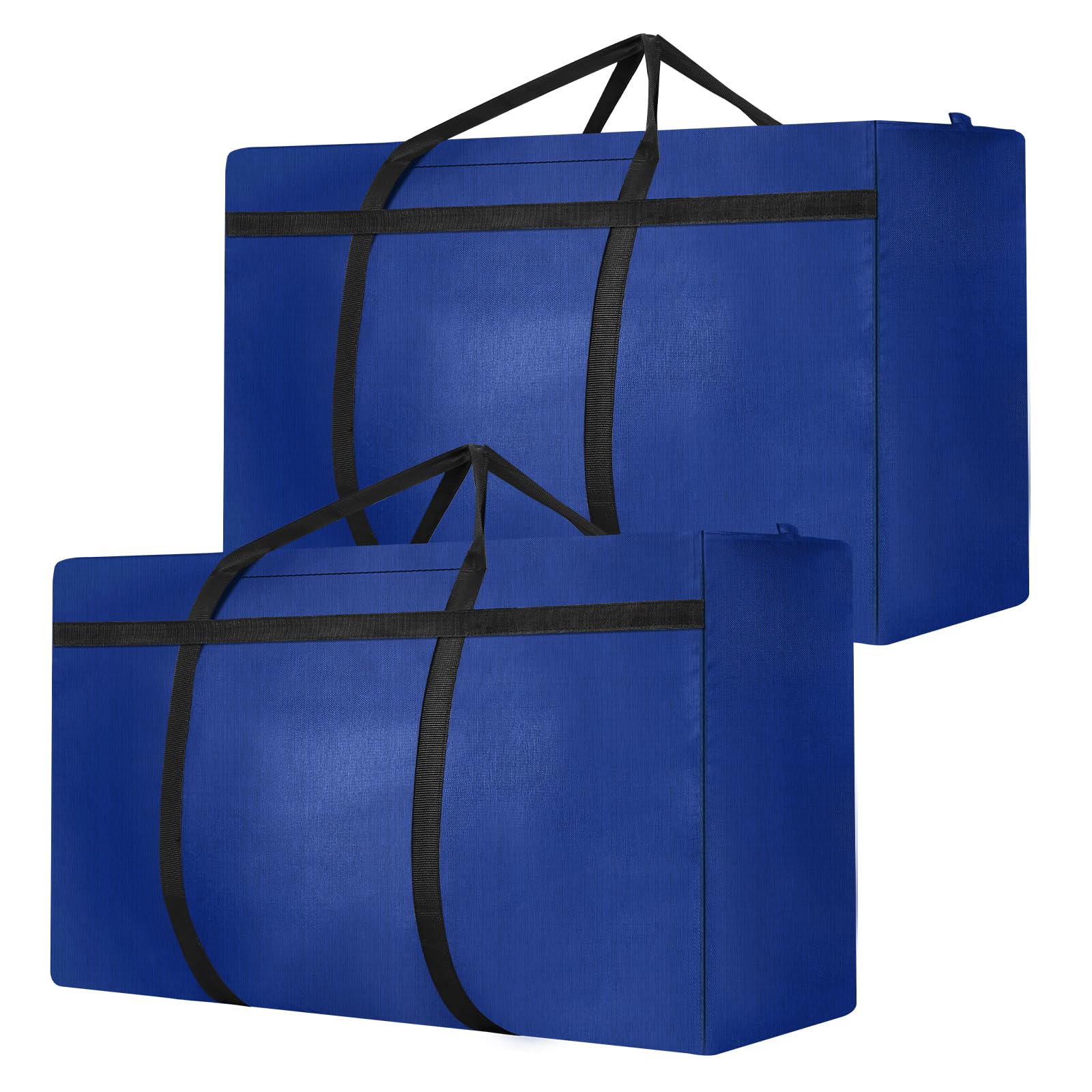 2 Pack 180L Jumbo Moving Bags, Storage Bags, Moving Box with Zip, Blue
