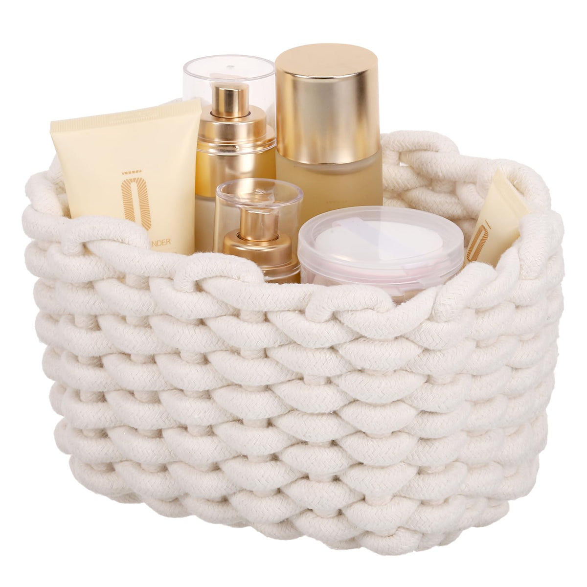 Yimomoyi Woven Storage Baskets, Cotton Rope Basket Woven Storage Baskets