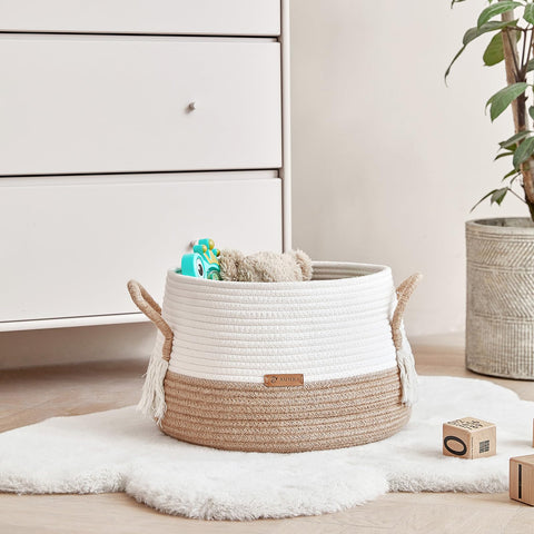 R RUNKA Cotton Rope Basket 38 x 40 x 30 cm