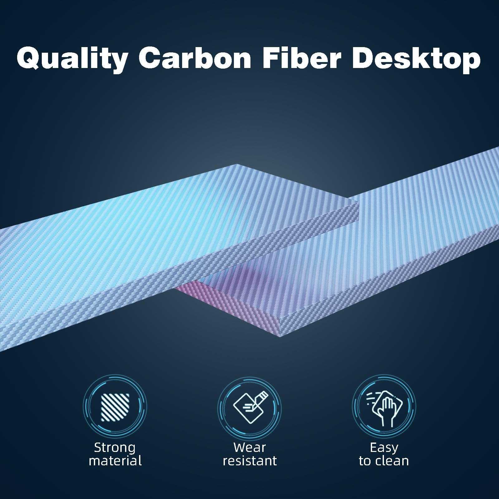 CAIYUN Computer Desk with Power Outlets & LED Strip,50.8" Reversible L Shaped Desk with Monitor Stand & Storage Bag