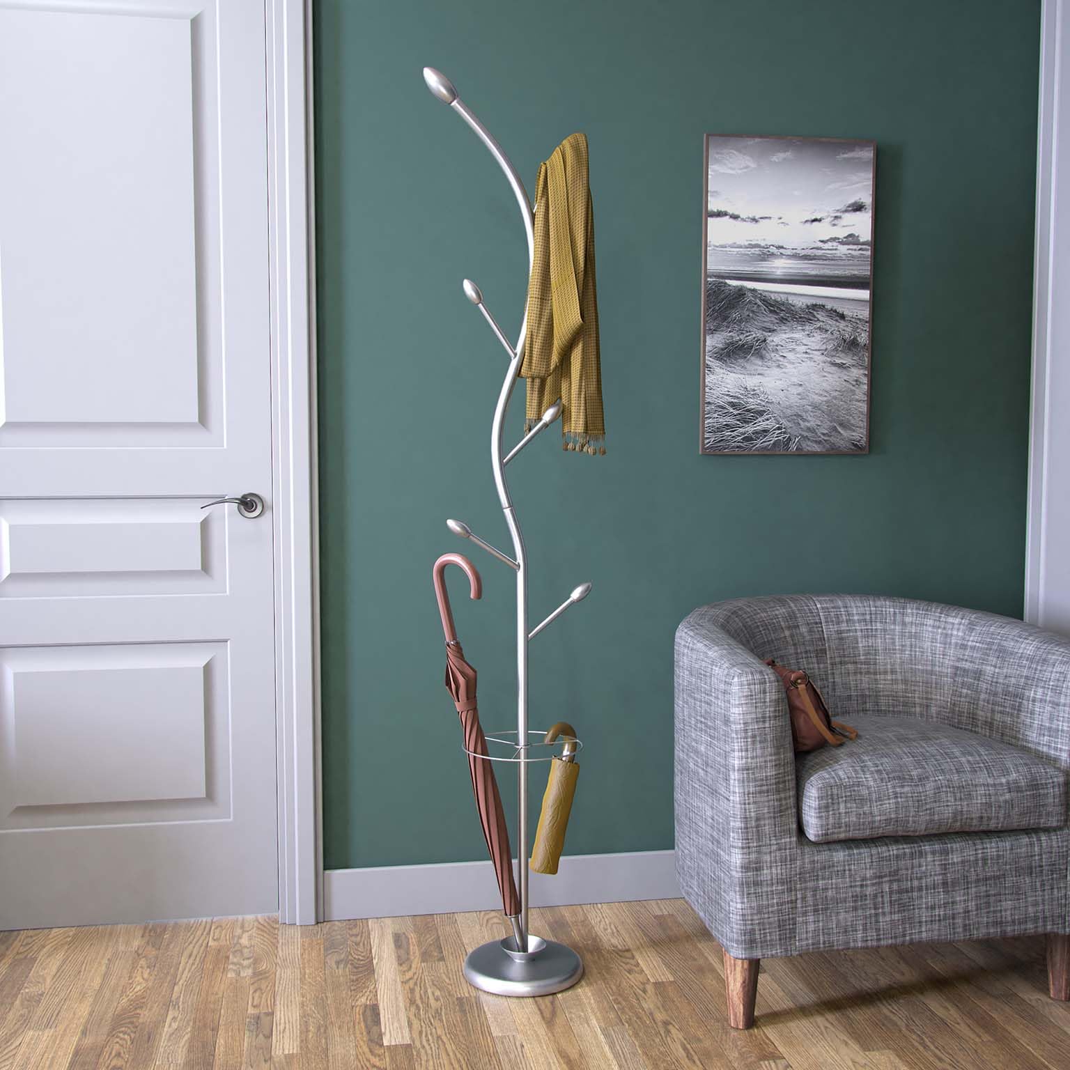Versa 187903 Coat Stand metallic silver