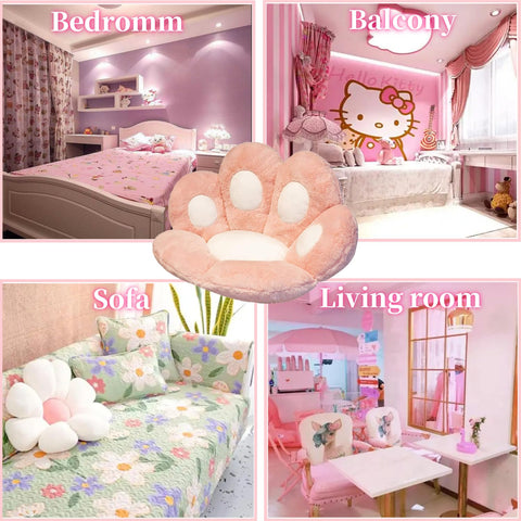 Buithafu Cute Cat Paw Seat Cushion Soft Chair Pad for Office Chair