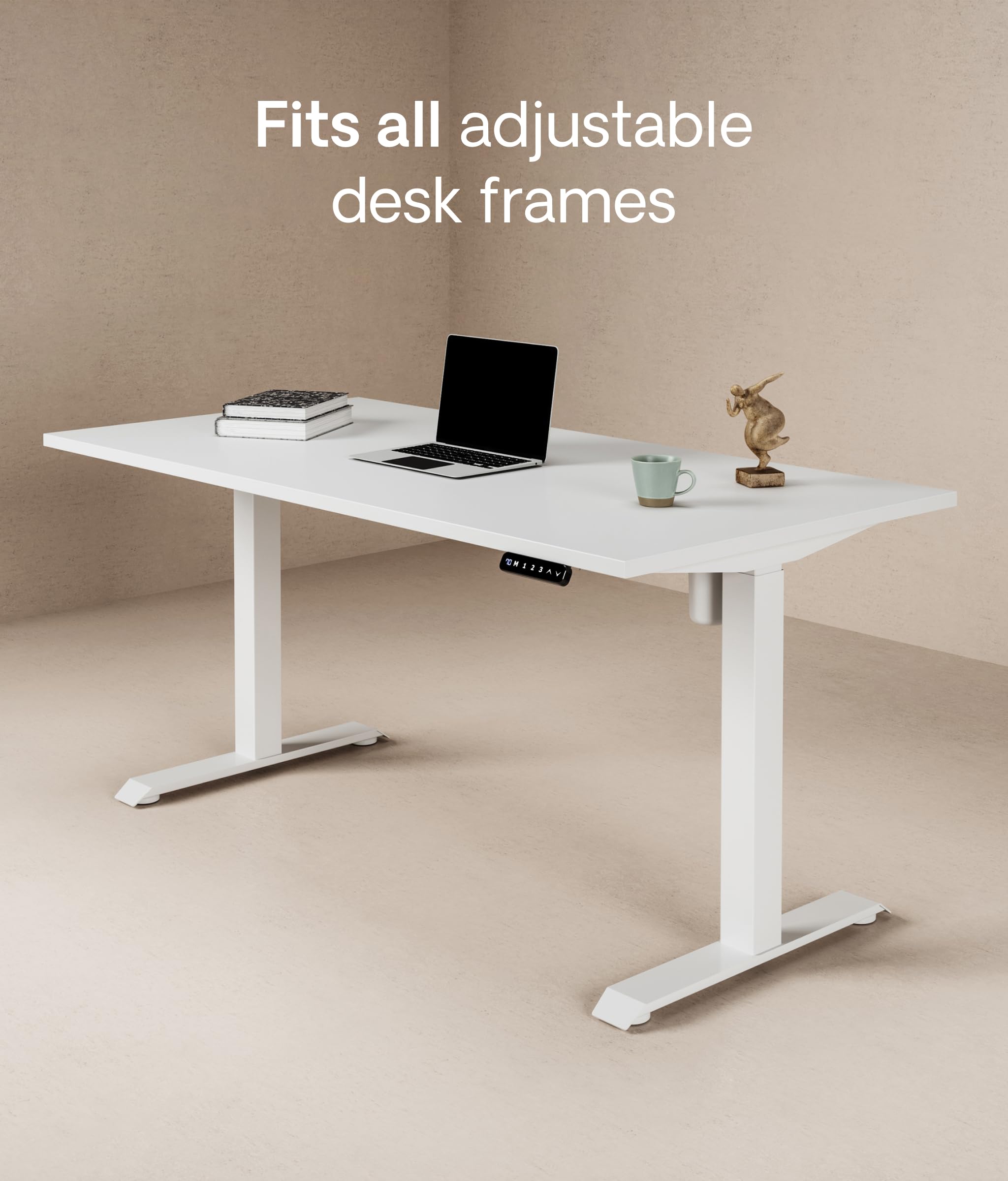 Desktronic Table Top 120 x 60 cm Desk Top - Perfect for Height-Adjustable Desks, Dining Tables and More - Made in Europe