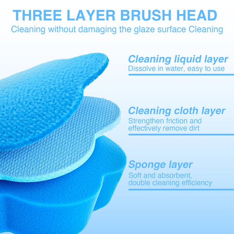 Benaewa 36 Pcs Disposable Toilet Brush, Toilet Brush Refills for Bathroom, Cleaning