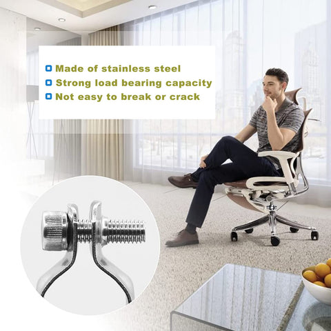 Fix Sinking Office Chair, No Gas Lift Cylinder or Tools Required, Office Chair Saver for Stop Sinking, Stainless Steel