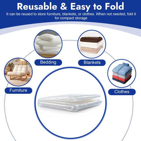 Waterproof Mattress Cover for Moving & Storage, 120 × 240 × 35 cm
