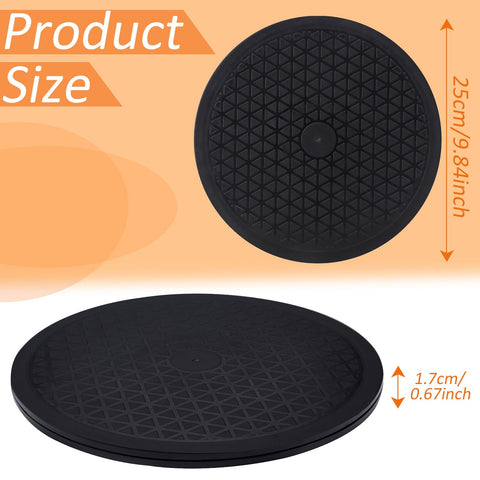 Cinvo Turntable Rotating Caster Spinner Non Skid Lazy Susan Heavy Duty 360˚ Rotating Swivel Stand for Model Base/Potted Plants/TV/Monitors/Craft